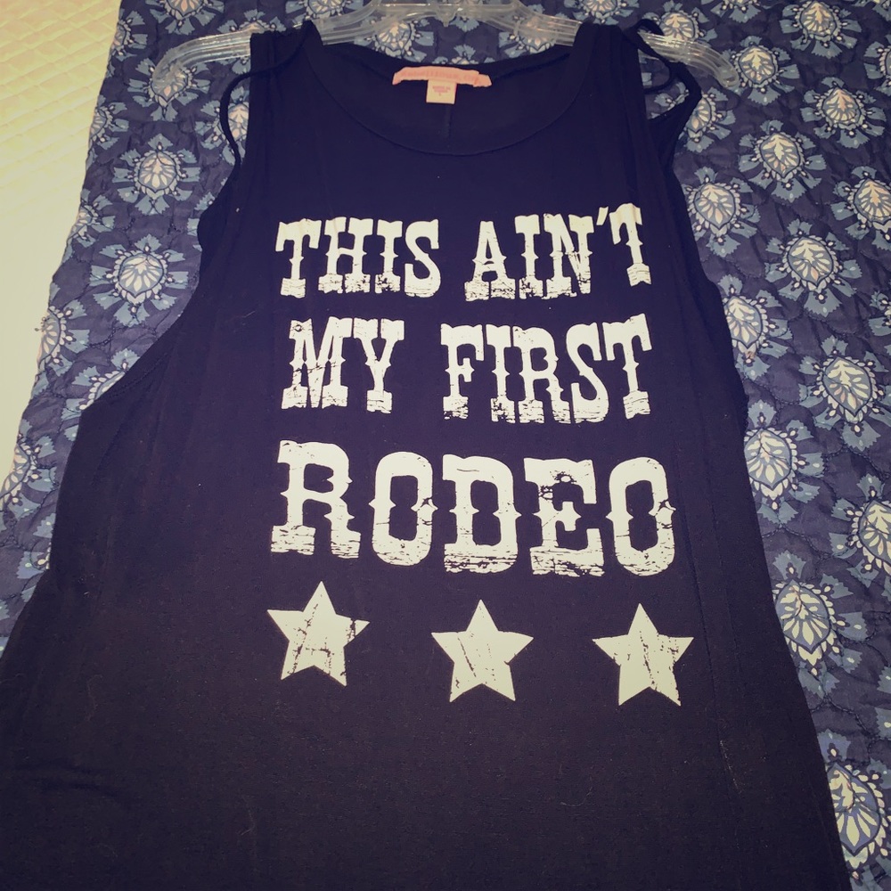 Black long Large Tank Top